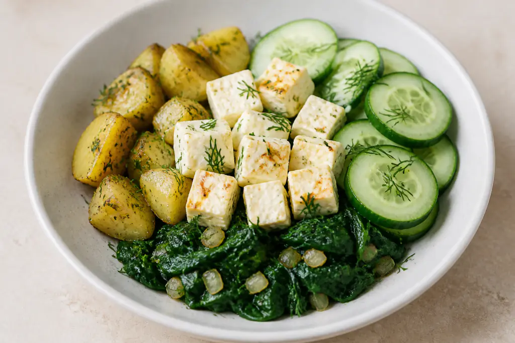Paneer Potato Cucumber Bowls for Calcium-Supportive Vegetarian Meals