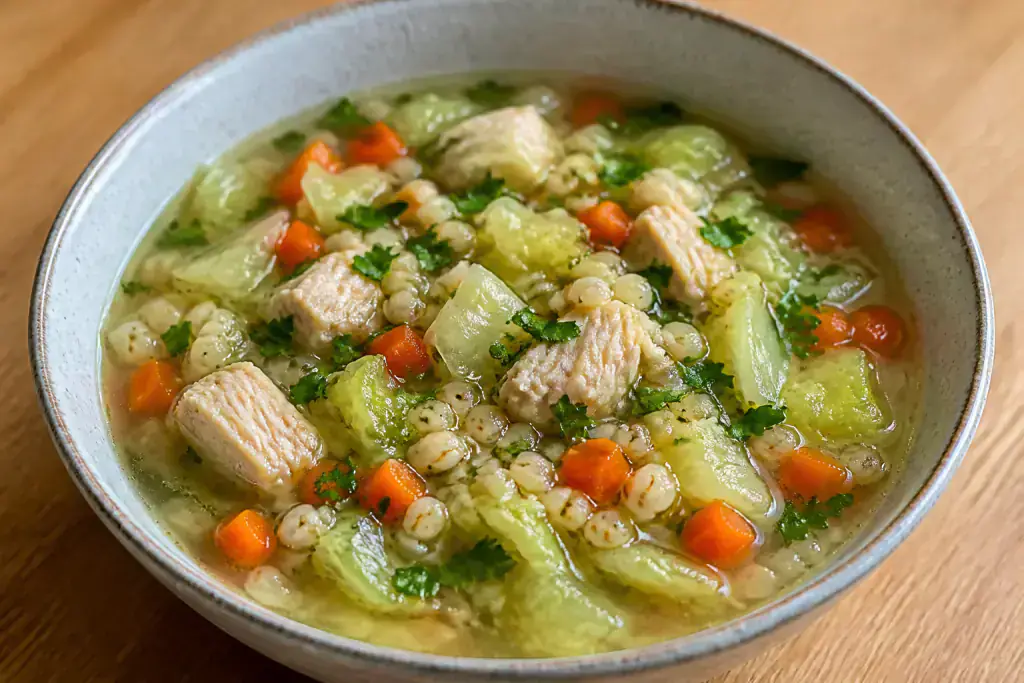 Argentinian-Inspired Hypertension-Friendly Chicken Barley Cabbage Soup