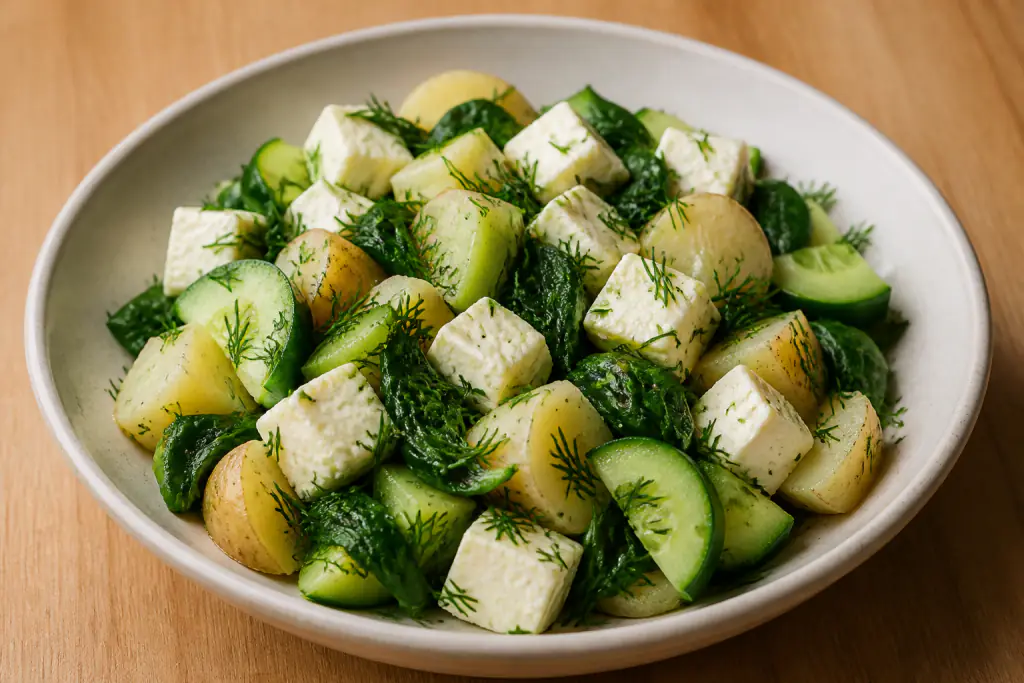Bavarian-Inspired Calcium-Support Paneer Potato Cucumber Bowl