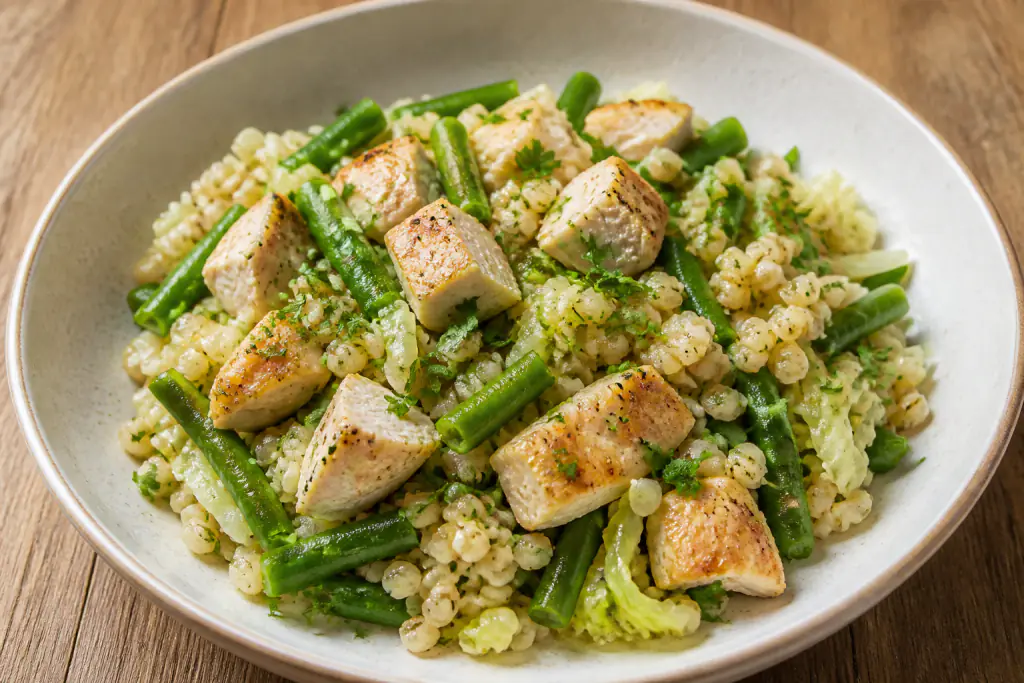 Chicken Barley Green Bean Bowls for Diabetes-Aware Meals