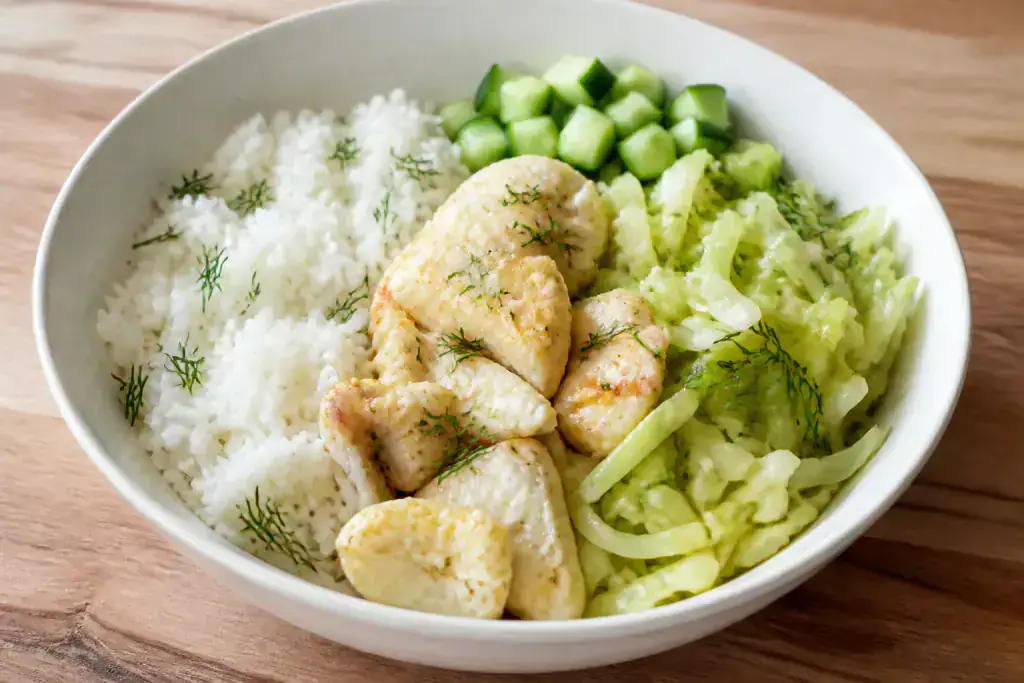 Ethiopian-Inspired Kidney-Caution Egg White Rice Cabbage Bowl