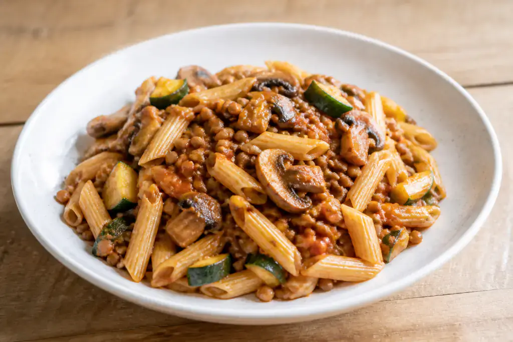 Lentil Mushroom Bolognese