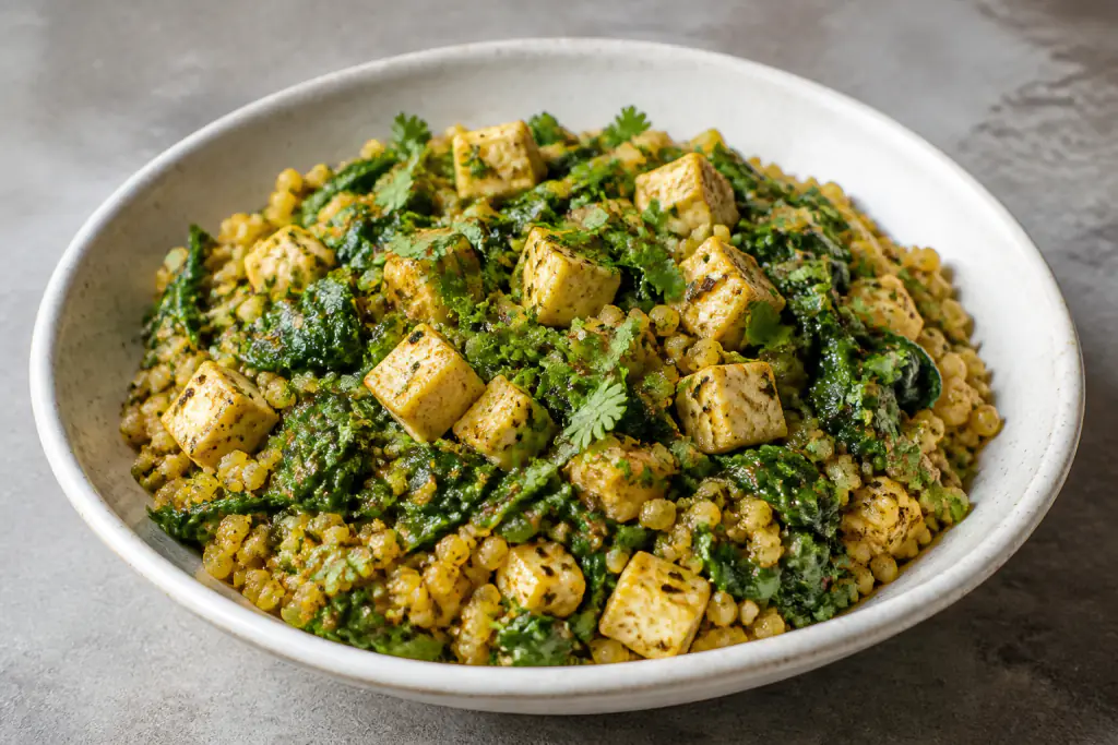 Foxtail-Style Millet Tofu Spinach Bowl
