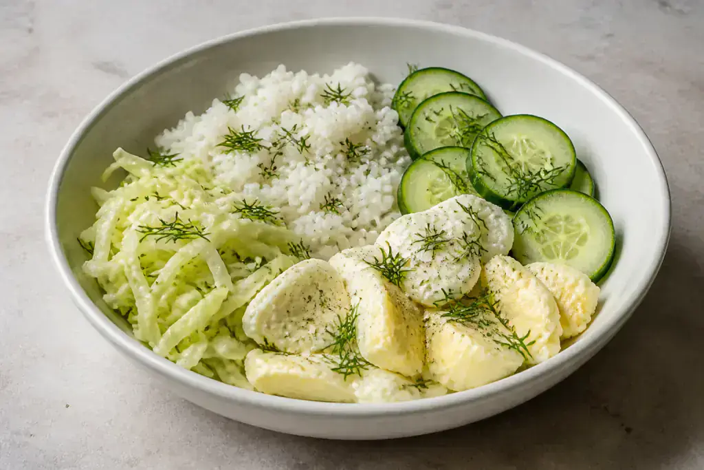 Lebanese Kidney-Caution Egg White Rice Cabbage Bowl