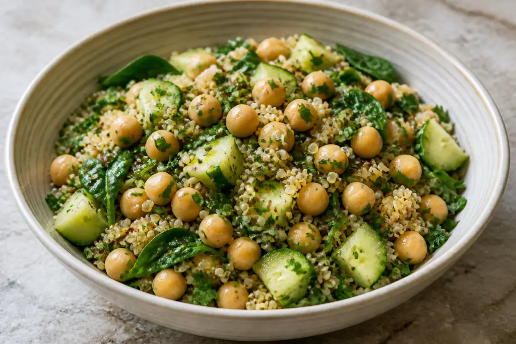 Mediterranean Chickpea Quinoa Bowl