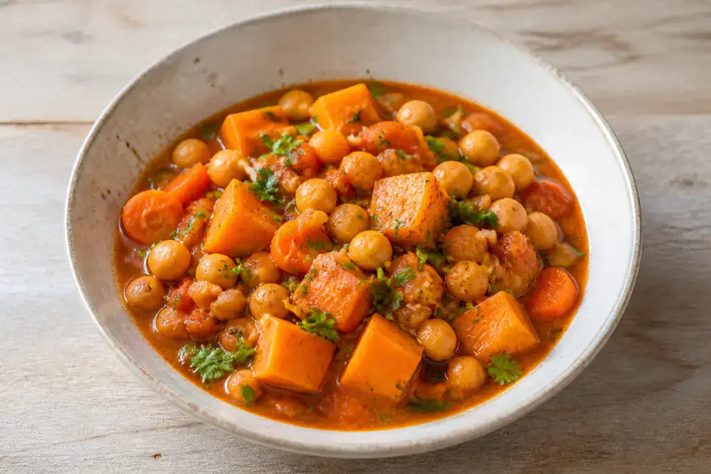 Moroccan Chickpea Sweet Potato Stew