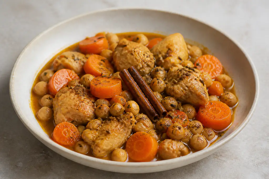 Moroccan Turkey Carrot Tagine Light