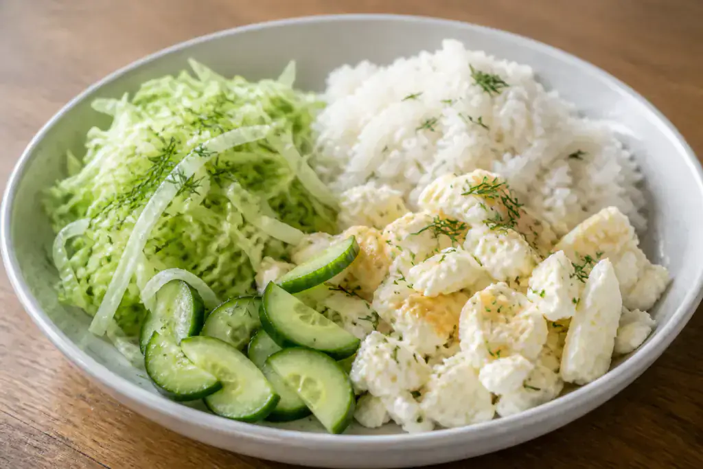 Peruvian Kidney-Caution Egg White Rice Cabbage Bowl
