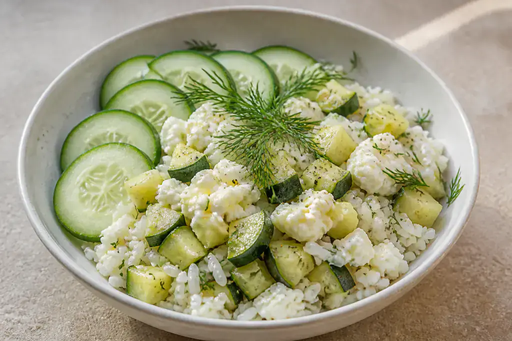 Saudi-Inspired Kidney-Caution Egg White Rice Zucchini Bowl