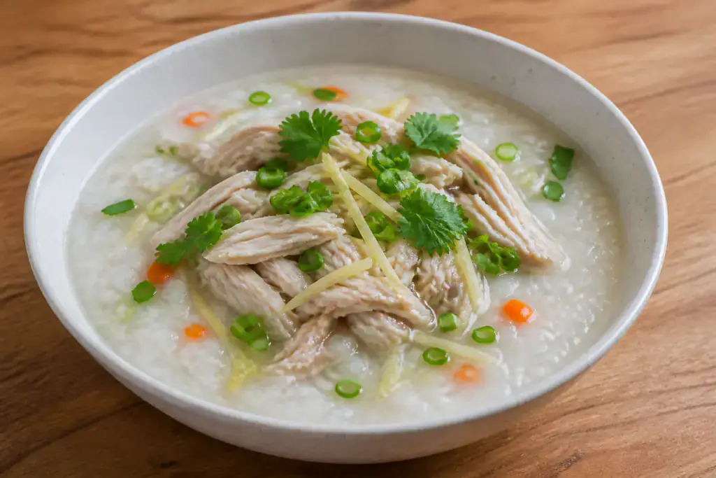 Vietnamese-Style Chicken Rice Porridge